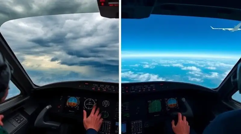Simulador de vuelo con clima dinámico realista