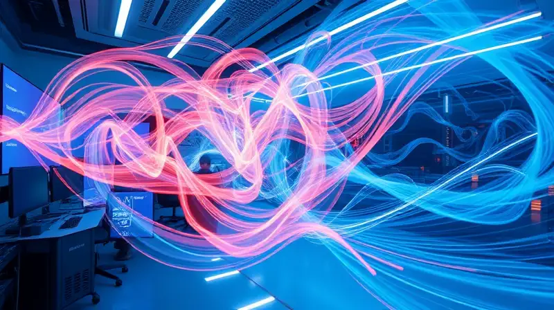 Estudio visual con simulaciones 3D futuristas
