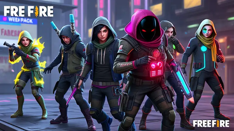 Skins futuristas y batalla táctica vibrante