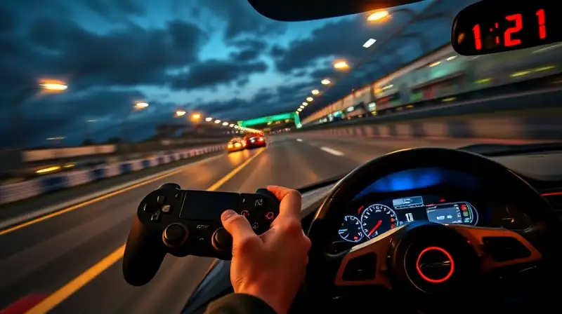 Controlando autos virtuales en pista vibrante