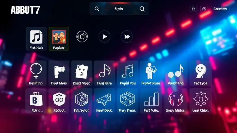 Menú de Call of Duty con diseño futurista