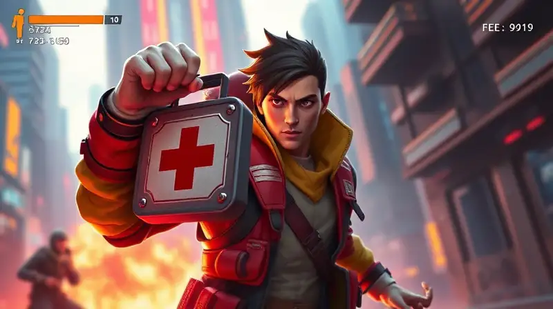 Personaje de Free Fire abre botiquín urgente