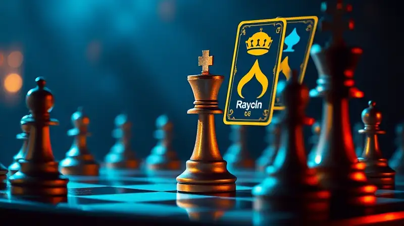 Tablero de ajedrez con rey