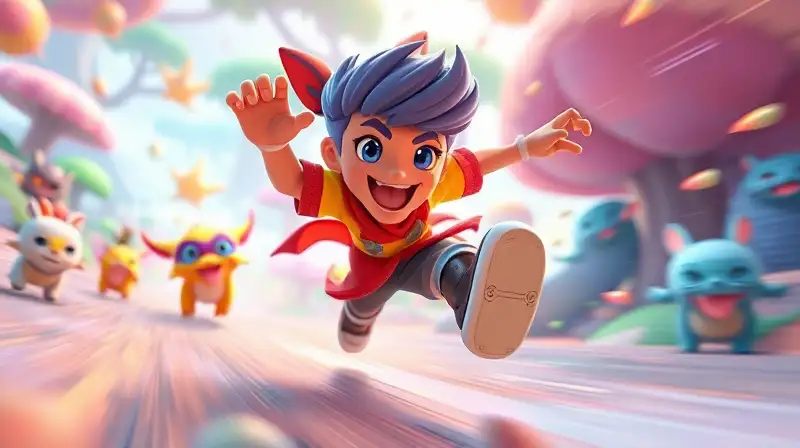 Animación vibrante y fluida en mundo fantástico