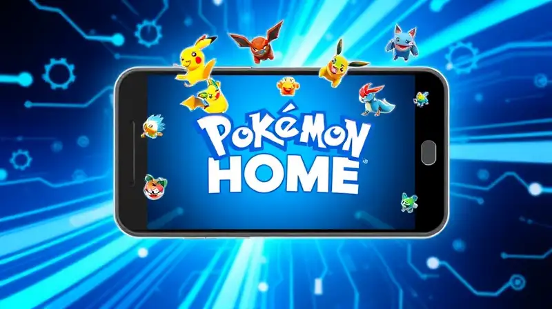 Interfaz moderna y vibrante de Pokémon HOME