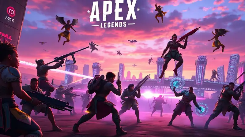 Arena futurista con personajes y acción intensa