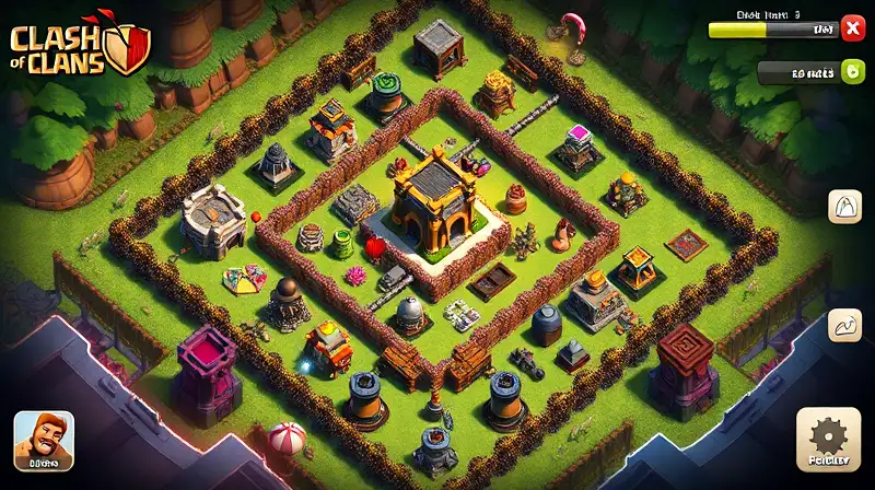 Diseño estratégico de base Clash of Clans