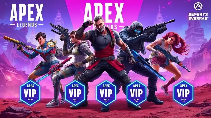 Personajes de Apex Legends en batalla futurista