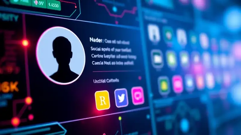 Interfaz moderna con conectividad y diseño vibrante