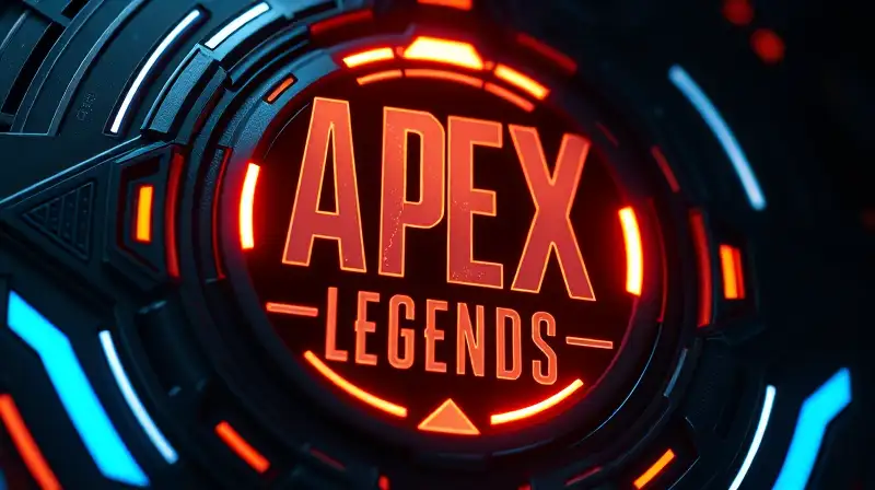 Emblema futurista de Apex Legends brillante y dinámico