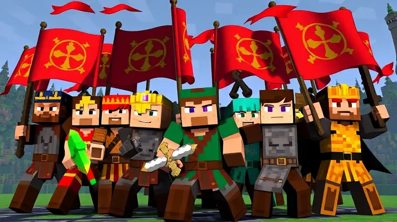 Gestión de clanes y personajes en Minecraft