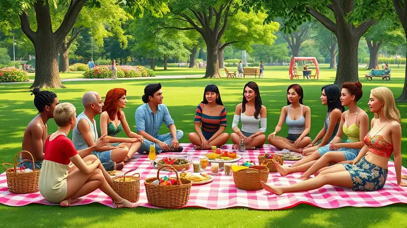Sims disfrutan un picnic alegre al aire libre
