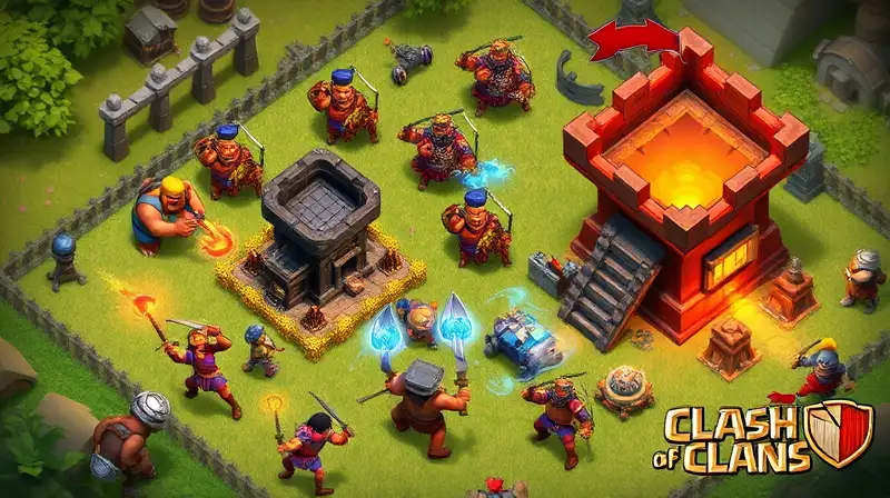 Batalla dinámica de Clash of Clans