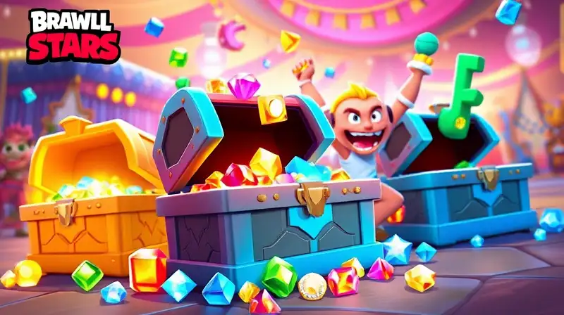 Cofres brillantes y héroes de Brawl Stars