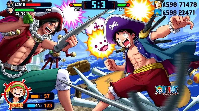 Batalla intensa de piratas en One Piece