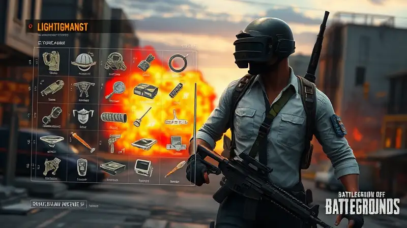 Jugador PUBG en combate, rápido y táctico