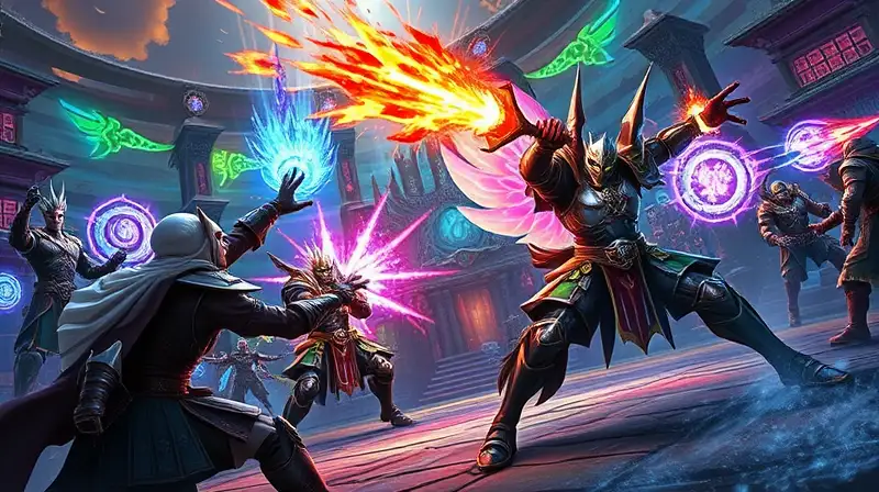 Batalla épica de PvP con magos
