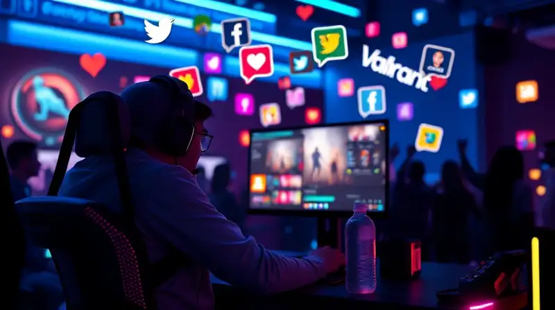 Gamer transmite Valorant con ambiente vibrante