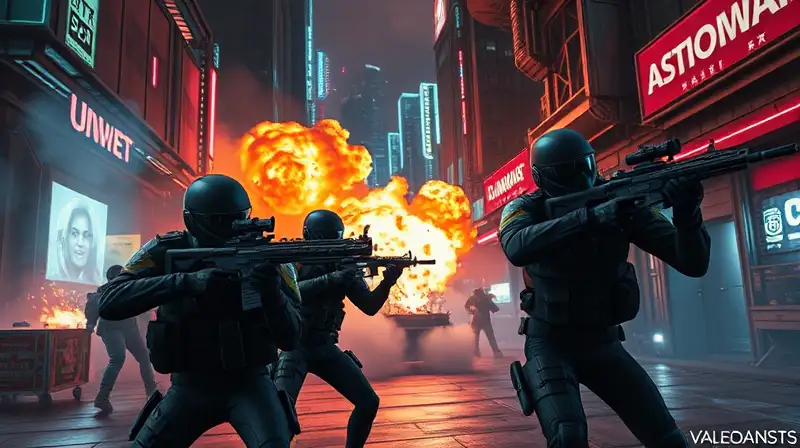 Agentes de Valorant combaten en ciudad futurista