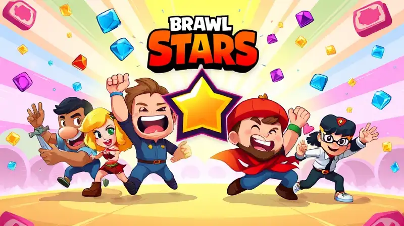 Personajes de Brawl Stars celebran con gemas