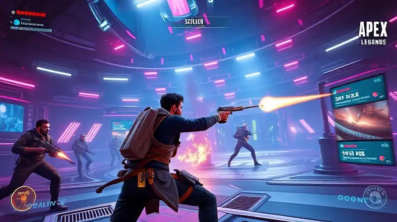 Batalla intensa solitaria en arena futurista