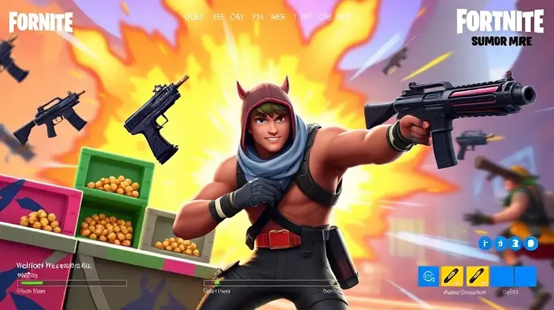 Personaje de Fortnite con munición vibrante