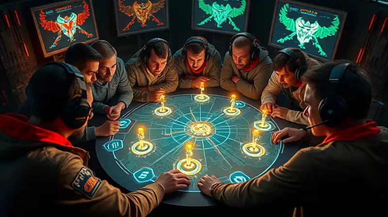 Clan planifica ataque en sala futurista