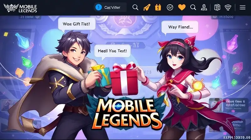 Personajes de Mobile Legends intercambian regalos festivos