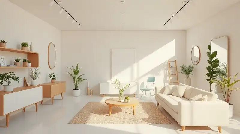Habitación luminosa, minimalista y con elementos Palworld