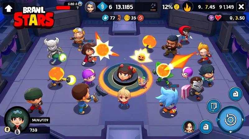 Brawl Stars: personajes diversos en intensa competencia