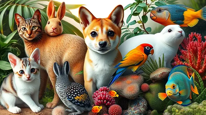Mascotas camufladas en distintos hábitats naturales