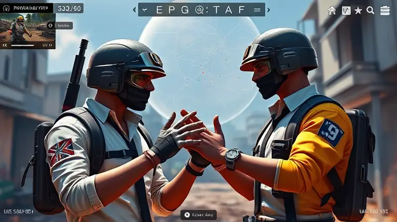 Dos jugadores de PUBG se comunican tácticamente