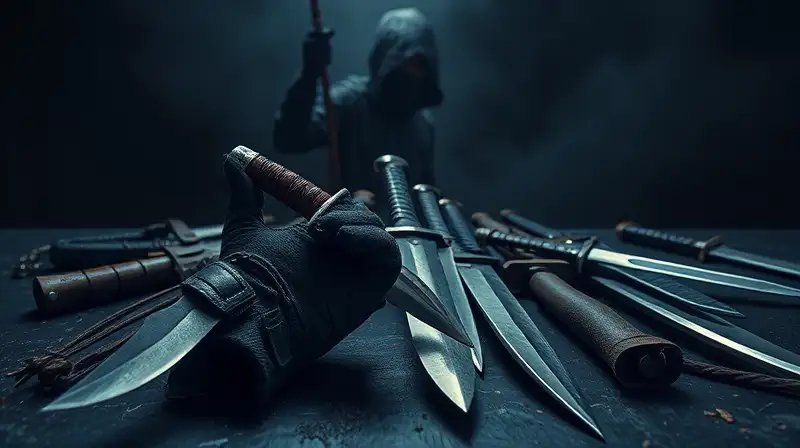 Armas cuerpo a cuerpo con sombra ninja