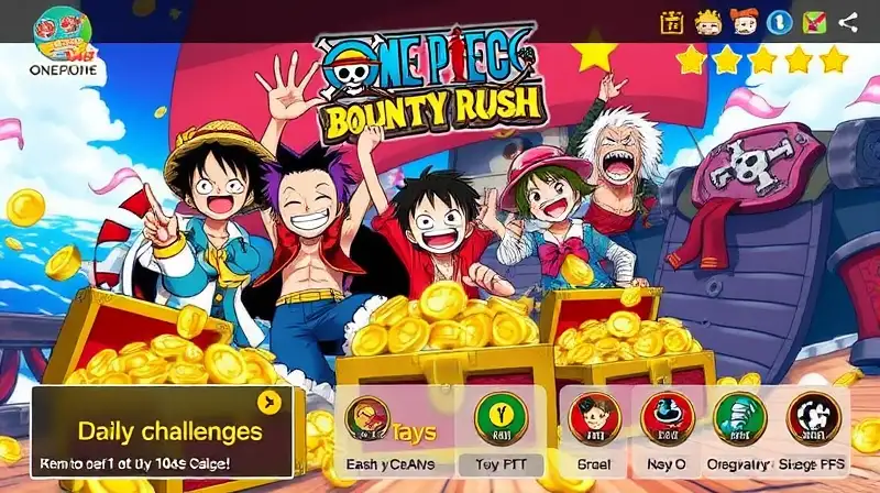Personajes de One Piece celebran con tesoros