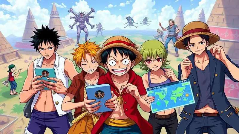 Personajes de One Piece usan tecnología futurista