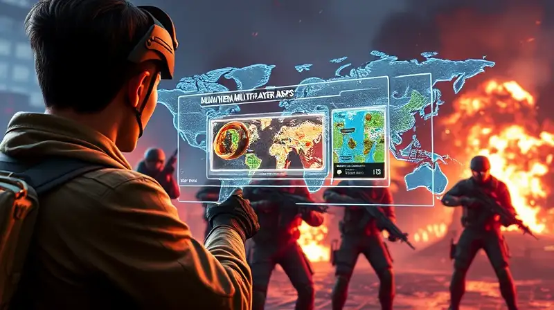 Jugador desbloqueando mapas futuristas con acción