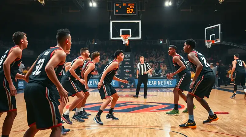 Equipo de baloncesto defendiendo con coordinación