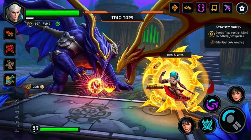 Juego de fantasía con combate estratégico épico