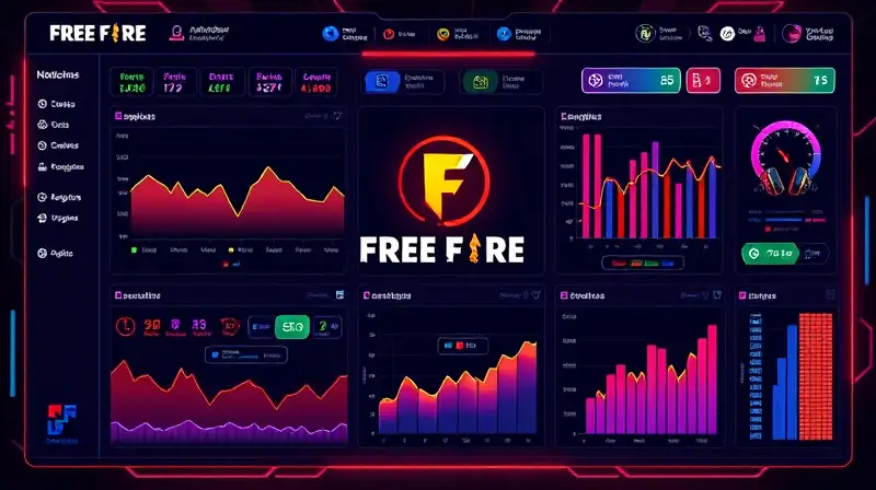 Panel digital de juegos con gráficos vibrantes