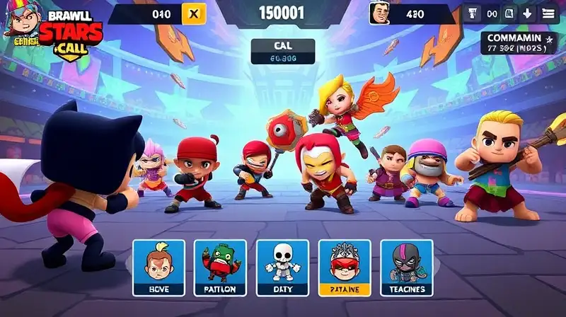 Personajes de Brawl Stars en batalla dinámica