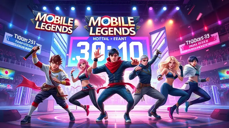 Personajes dinámicos en arena de esports vibrante