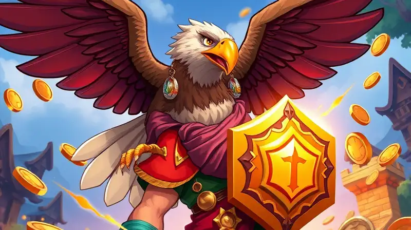 Águila feroz protege jugador en juego