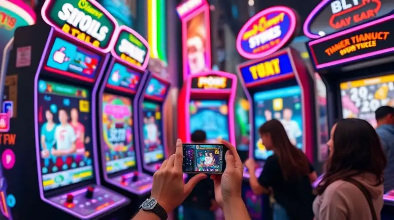 Juegos arcade móviles vibrantes con interacción social