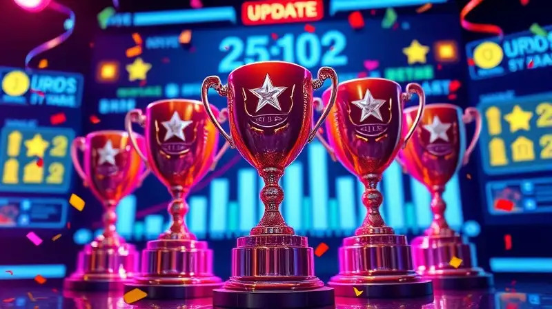 Trofeos brillantes celebran logros futuristas