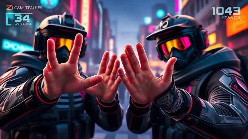 Jugadores futuristas en batalla urbana intensa