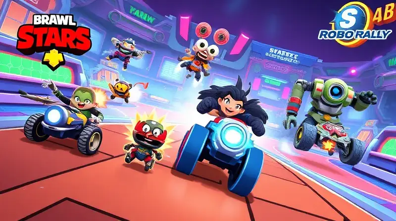 Personajes de Brawl Stars compiten en rally
