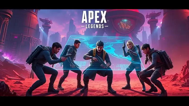 Equipo de Apex Legends planifica en batalla futurista