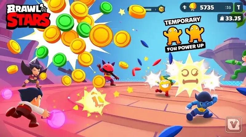 Juego colorido con acción y potenciadores explosivos