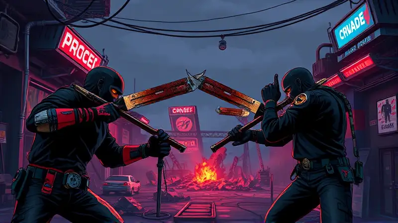Juego arcade postapocalíptico con armas cuerpo a cuerpo