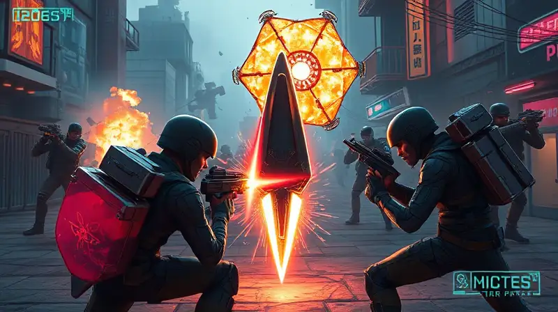 Jugadores defienden dispositivo en batalla futurista